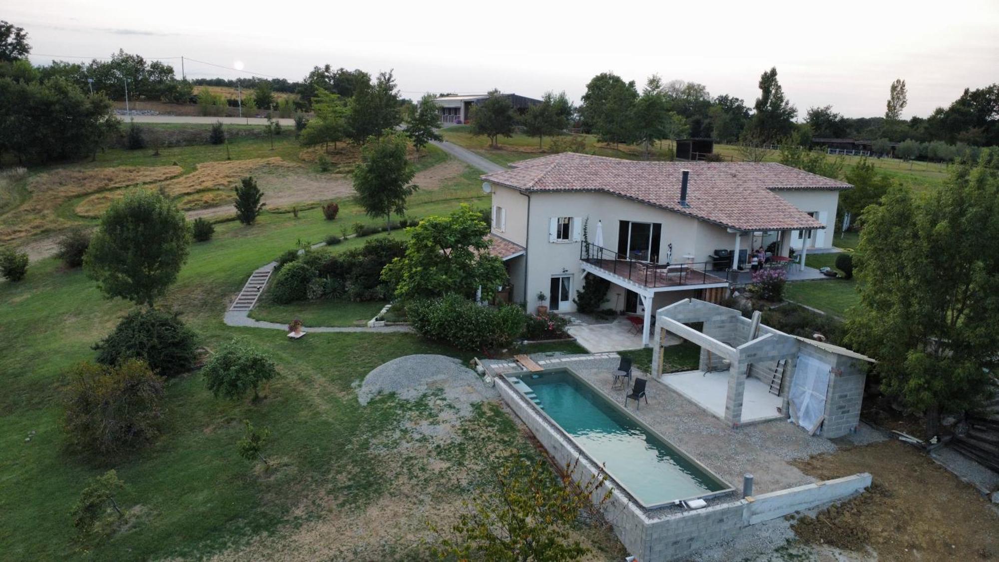 Logement Entier De Charme, Gite Equestre Gers Flamarens Exterior photo